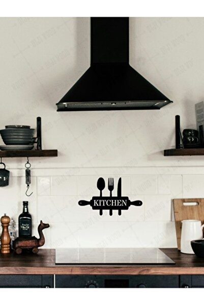 Diji Wood "Kitchen" Yazılı Mutfak Duvar Dekoru