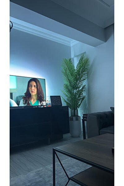 İremÇiçekçilik Yapay Çiçek Uygula Yapay Ağaç Salon Çiçeği 210 Cm 18 Yaprak Areka