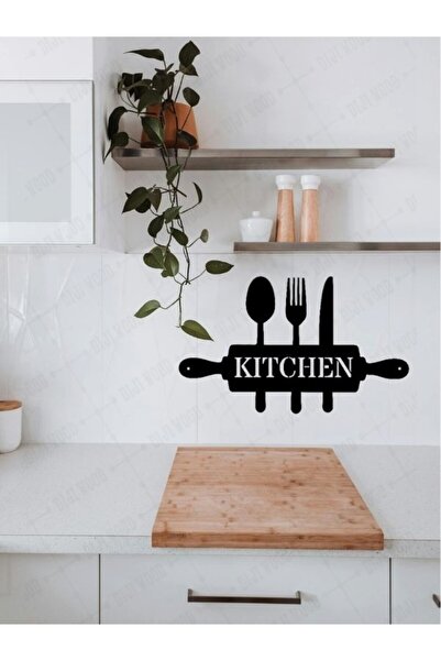 Diji Wood "Kitchen" Yazılı Mutfak Duvar Dekoru