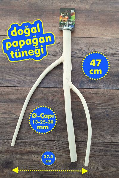 Vixpet Venty 47 cm Natural Parrot Perch |   Sultan, Budgie, Konur, Monk, Lori Sevda, Forpus, Senegal - T404