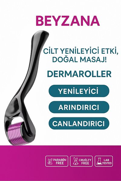 BEYZANA Titanium Tip 540 Needle Derma Roller 0.5 Mm Needle Skin Face Body Renewal Massage Tool