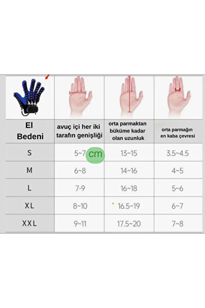 Store Sol El XXL Beden - El Rehabilitasyon Robotu - Parmak Egzersiz | Fizik Tedavi Destekli Akıllı Eldiven
