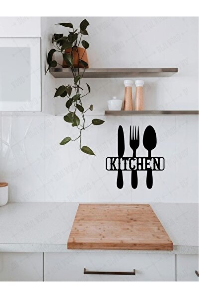 Diji Wood "Kitchen" Yazılı Mutfak Süsü