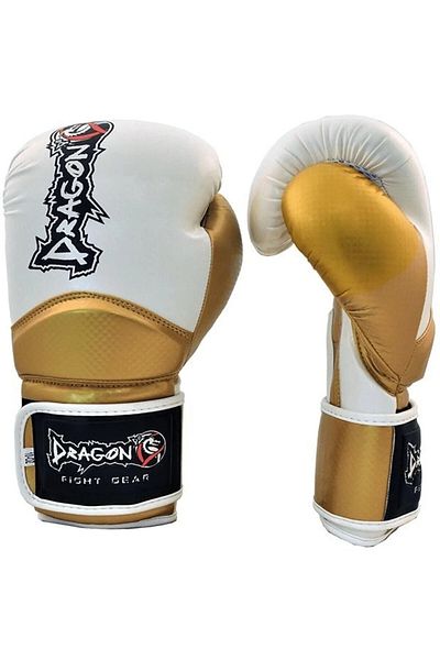 Dragondo Carbon 5 Black-Gold Color Boxing Gloves 10 Oz, Bandage Black Color and Mouthguard Set of 3