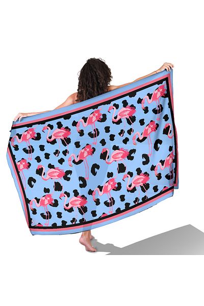TUA Flemingo Pattern Inner Non-Show Satin Pareo