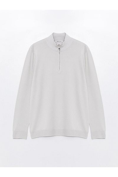 LC Waikiki Men's Knitwear Sweater - Stand Collar, Long Sleeve