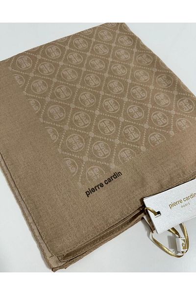 Pierre Cardin Φουλάρι Elegans Monogram με μοτίβο Camel 1090750-981