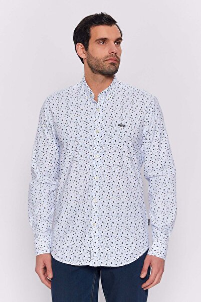 Galvanni Erkek Açık Mavi Gömlek - MILORYA LIGHT BLUE MULTI