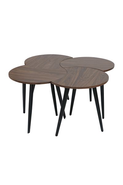 SAHABA 4-piece brown table set 2305