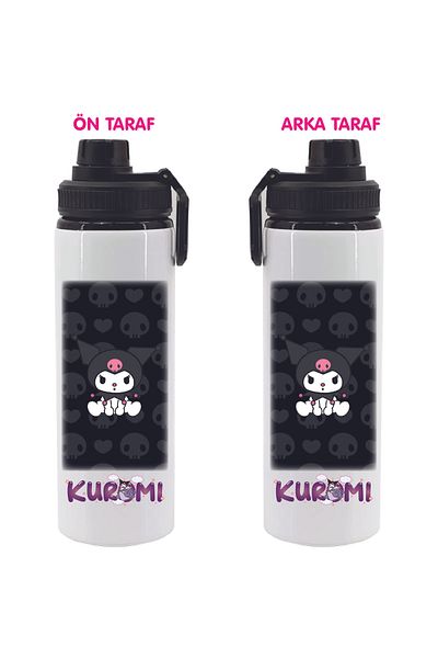 DKDZ SHOP Kuromi Printed Back Karkiş Metal Water Wing 850ml. - 047