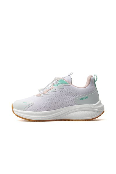 Vicco Girl's Lightweight Sneaker - Sport Shoes 25Y 346.153 Pk White