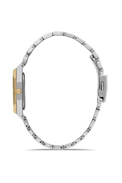 FERRO Yellow and Silver Steel Cord Women's Wristwatch Fl21482Awt-D6