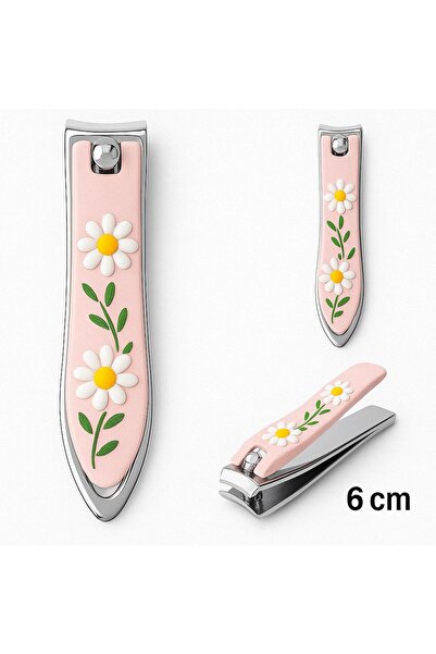 BALIM ÖRGÜ EVİ Çiçek Desenli Tırnak Makası Küçük Boy 6 cm