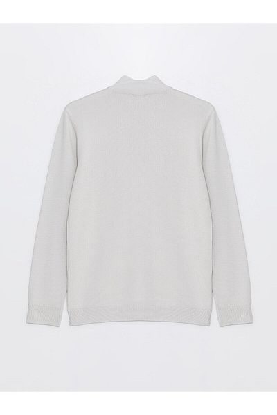 LC Waikiki Men's Knitwear Sweater - Stand Collar, Long Sleeve