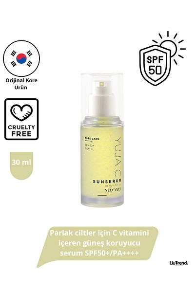 VELY VELY Yuja C Sun Serum Spf50+ Pa++++ 30 ml Sunscreen Serum with Vitamin C for Bright Skin