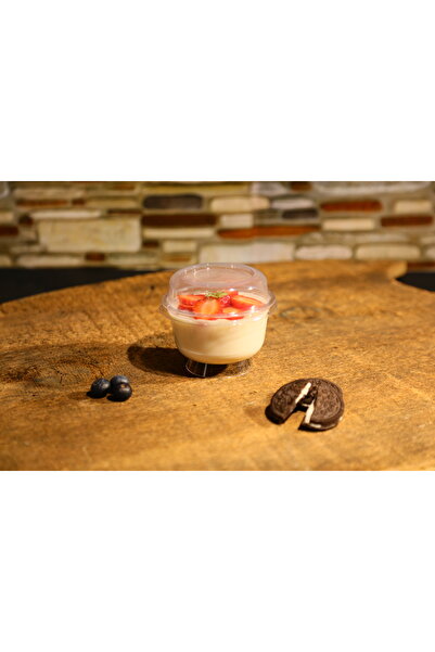 SEVAPET Ayaklı Tatlı Kasesi Kapaklı 25 Adet