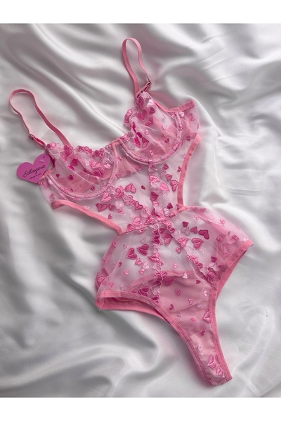 EDLİNGERİE Pink Gemma Bodysuit