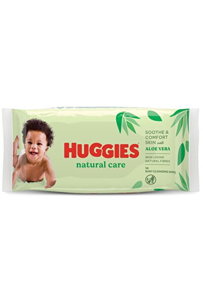 Huggies Newborn Natural Care Wet Baby Towel 56 Sheets