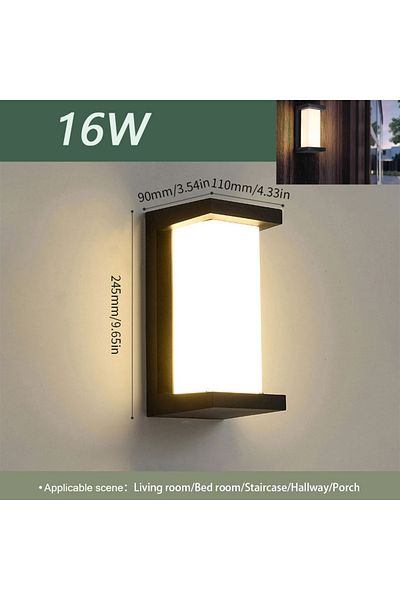Choice Warm White Model B 16W No Sensor Led Outdoor Wall Light Waterproof IP66 Motion Sensor Led Outdoor Li