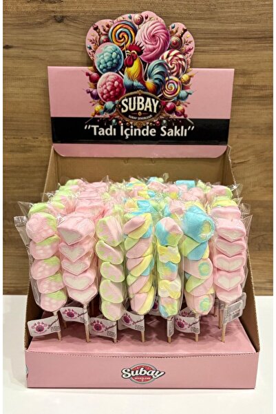 SUBAY ŞEKERLEME Marshmallow Lolipop Şekerleme 10 Adet (KARIŞIK) (PARTİ -DOĞUM GÜNÜ-ÇOCUK-HEDİYE-SEVGİLİ VB.)