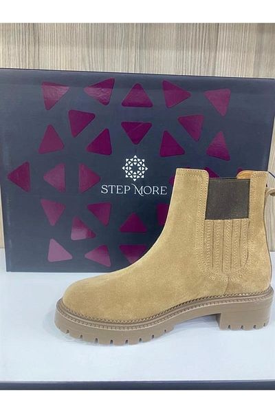 Alisim Leather Chelsea Half Ankle Boots