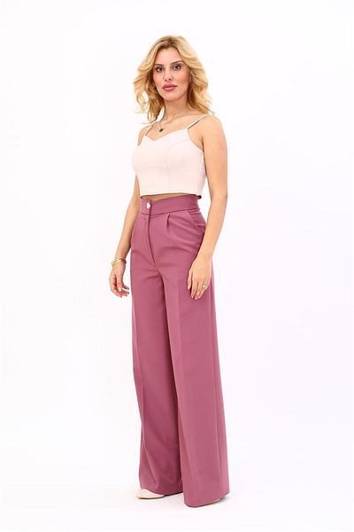 ÖNDER ÖZSOY Corsage Belt - Palazzo Trousers, Roseylaşı