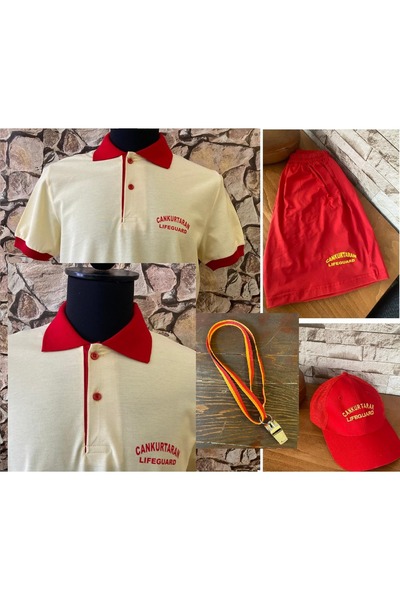 MARTEN Set3 Lifeguard Polo Collar 100% Cotton Lacost T-Shirt Set