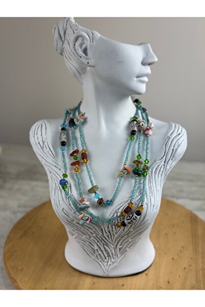 SEDEF TAKI Doğal taş kolye