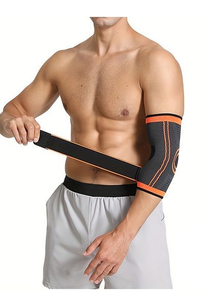 Choice L Burgundy 1pc Sports Elbow Protector For Men And Women, Joint Sleeve Protector Arm Sheath, Tennis E