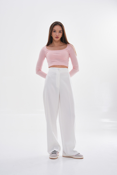 H&A İSTANBUL Women's New Season Fabric High Waist Palazzo Pants