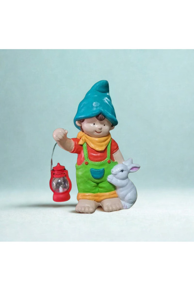 İki Cadı Tasarım Erkek Çocuk Cüce, Bahçe Dekoratif Biblo, Heykel