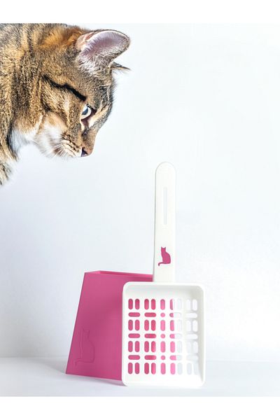 AC BOX Cat Litter Cleaning Shovel with Holder