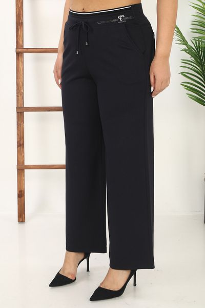 EXİTLİNE Women's Waisted Elastic Stone Trousers