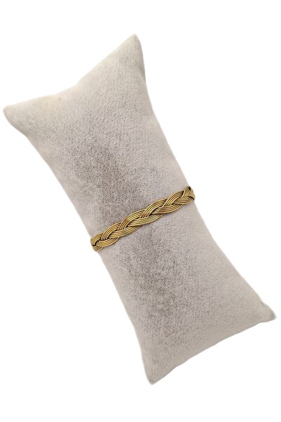 Han Ticarethane Triple Filigree Knitted Copper Head Brass Bracelet
