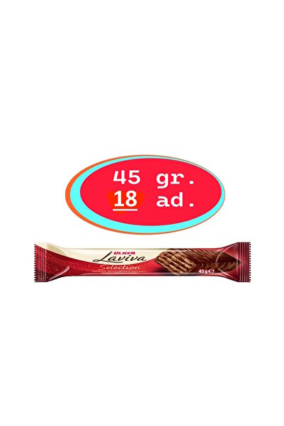 Ülker Laviva Selection Sütlü Çikolatalı Yeni Ürün 45 gr * 18adet