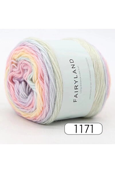 Choice 1171 قطعة واحدة 100 جرام من خيوط قوس قزح المتدرجة، مناسبة للكروشيه والحياكة المنزلية والسترات الدافئة والأوشحة والقبعات