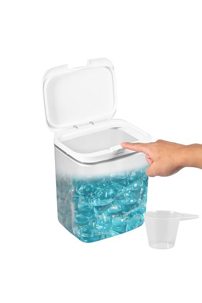 Choice 5.5L 2.8L Laundry Pods Container Automatic Pop-Up Dishwasher Storage Box Large Capacity Holds Sealed