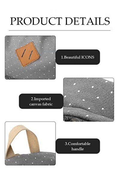 Generic Sharpdo Set of 3 New Style Backpacks Grey/White/Beige