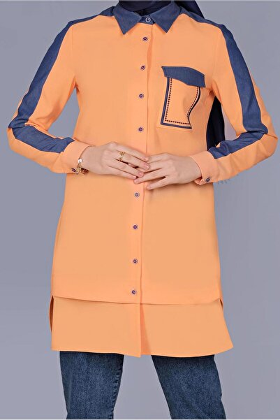 Alvina Size Button Pocket Tunic 41695