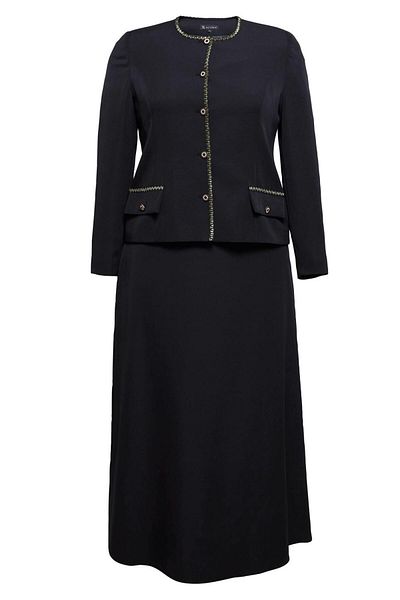 Alvina Set jachetă și fustă de mărime mare - 30430