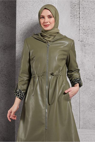Alvina Suni Leather Trench Coat 10931