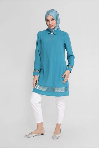 Alvina Güpür Detail Tunic 41779
