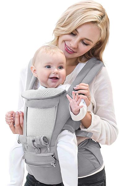 COOYA Baby Carrier, Adjustable and Detachable, Ergonomic, Suitable for Newborns to Infants Aged 0-36 Month
