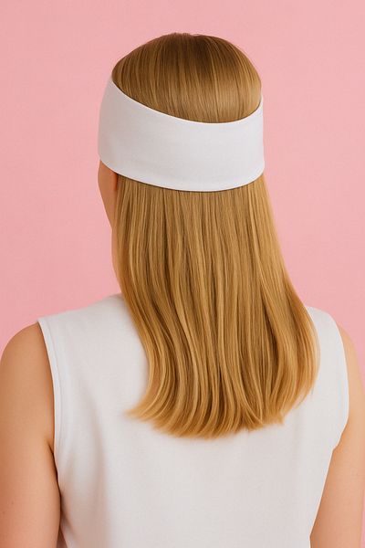 mirach Wide Hair Bandana - White Women's Bandana Hair Bandana