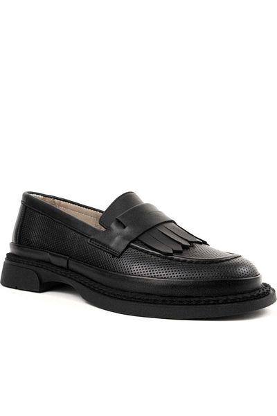 La Conte Black Loafers Womens Shoes