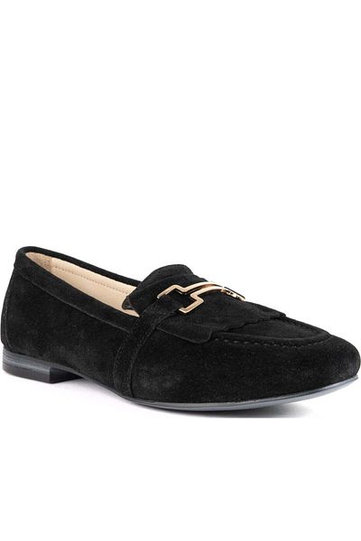 La Conte Black Loafers Womens Shoes