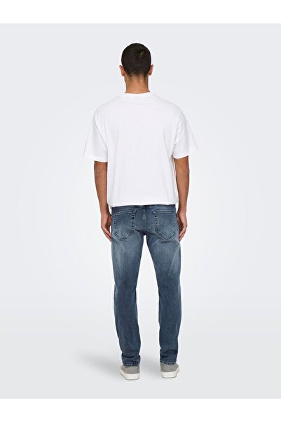 Only & Sons Slim Fit Jeans ONSWEFT Mittlere Taille Normal geschnitten Jeans