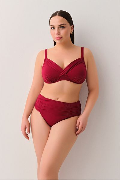 SUWEN Covered Banded Corset Recovery Bikini Top
