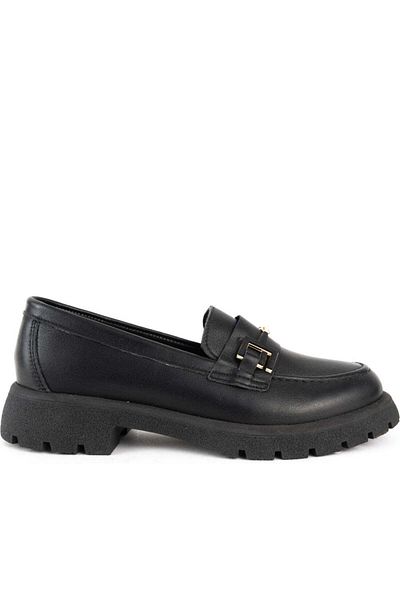 La Conte Black Loafers Womens Shoes