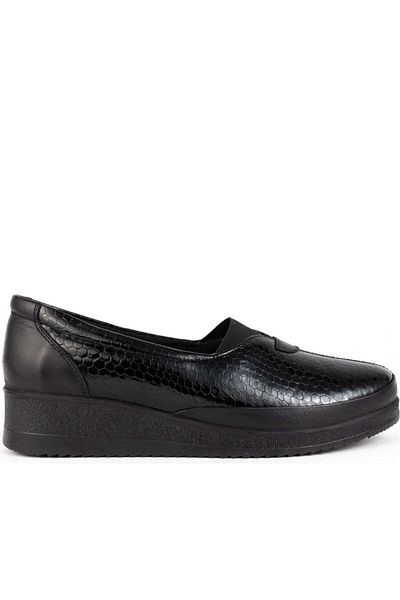 La Conte Black Loafers Womens Shoes